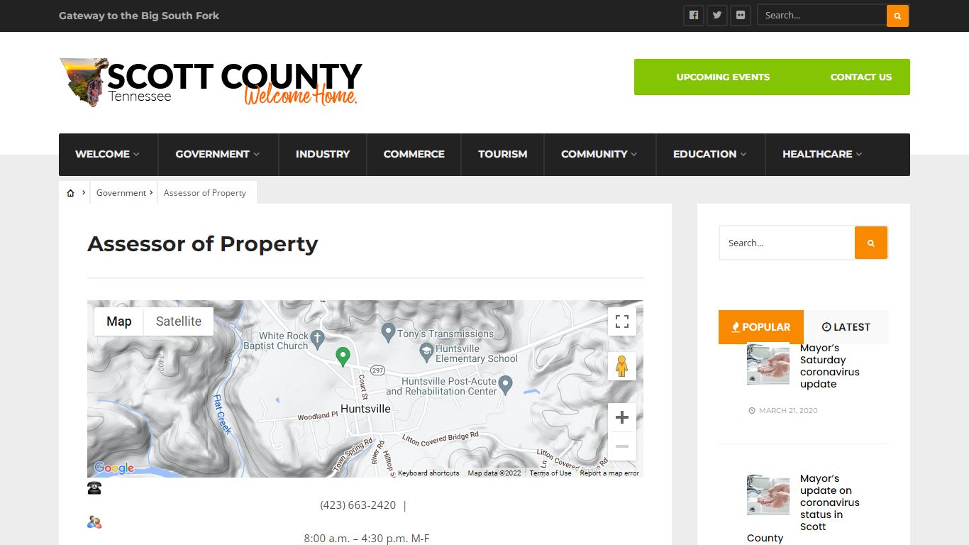 Assessor of Property – Scott County, TN